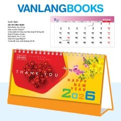 Lịch Bàn 2026 Vanlangbooks - Giá Trị Vĩnh Hằng (VLLB13B) - Cam