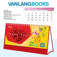 Lịch Bàn 2026 Vanlangbooks - Giá Trị Vĩnh Hằng (VLLB13A) - Đỏ