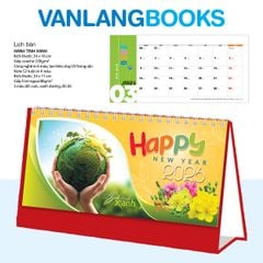 Lịch Bàn 2026 Vanlangbooks - Hành Tinh Xanh (VLLB15A) - Đỏ