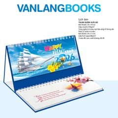 Lịch Bàn 2026 Vanlangbooks - Thuận Buồm Xuôi Gió (VLLB18) Kèm Note 52 Tuần Tiện Lợi - Xanh