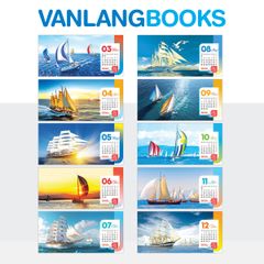 Lịch Bàn 2026 Vanlangbooks - Thuận Buồm Xuôi Gió (VLLB19) - Xanh