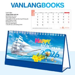 Lịch Bàn 2026 Vanlangbooks - Thuận Buồm Xuôi Gió (VLLB19) - Xanh