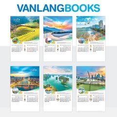 Lịch Tờ 2026 Treo Tường Vanlangbooks - Việt Nam Quê Hương Tôi (VLLT03) 7 Tờ Lò Xo