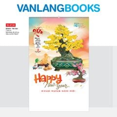 Lịch Tờ 2026 Treo Tường Vanlangbooks - Bonsai & Trà Đạo (VLLT04) 7 Tờ Lò Xo