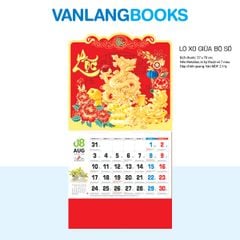 Lịch Treo Tường 2026 Vanlangbooks - Ngư Long Bảo Lộc (VLLXG08) Cao Cấp