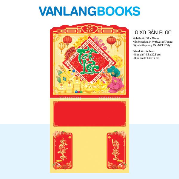 Lịch Gắn Bloc 2026 Vanlangbooks - Kim Gia Lộc Mãn (VLLXGL17) Cao Cấp