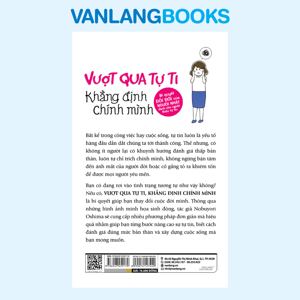 Vượt Qua Tự Ti Khẳng Định Chính Mình - Vanlangbooks