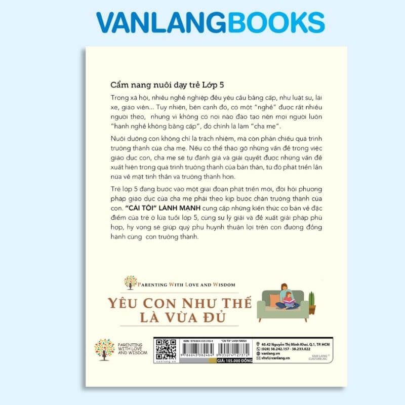 Yêu Con Như Thế Là Vừa Đủ - Cái Tôi Lành Mạnh Lớp 5 - Vanlangbooks