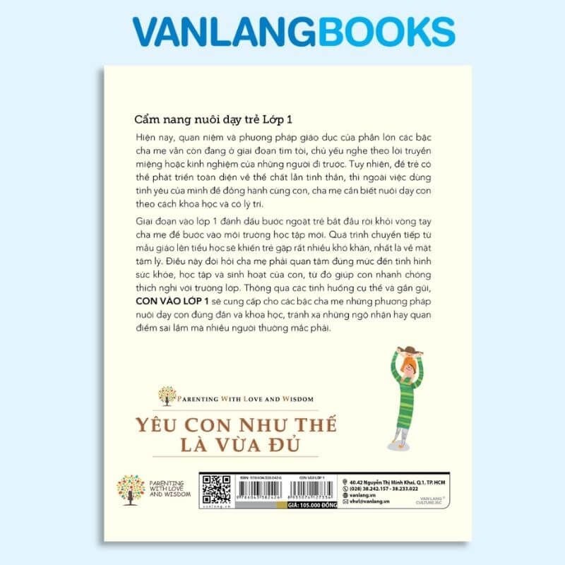 Yêu Con Như Thế Là Vừa Đủ - Con Vào Lớp 1 - Vanlangbooks