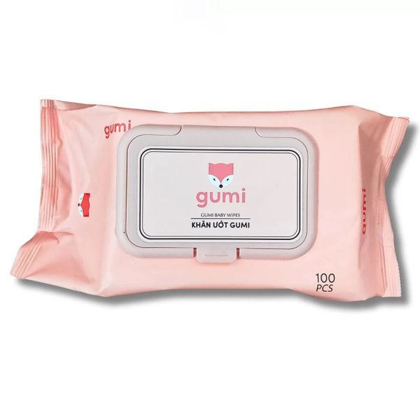  Khăn ướt Gumi không mùi 100 tờ 