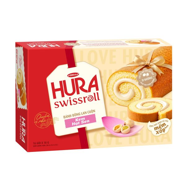  Bánh Hura Kem Hạt Sen 288g 