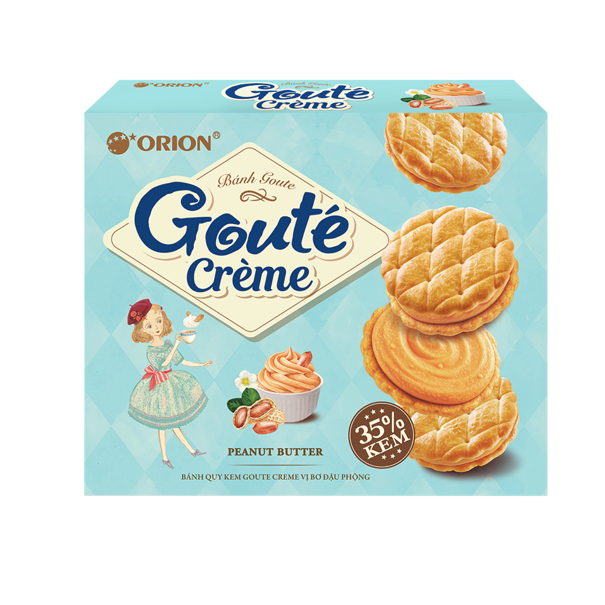 Bánh Goute Bơ Đậu Phộng 320g 