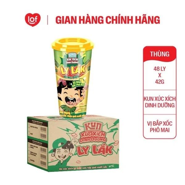  Ly Lak Xúc Xich Kun Vị Bắp 42g 