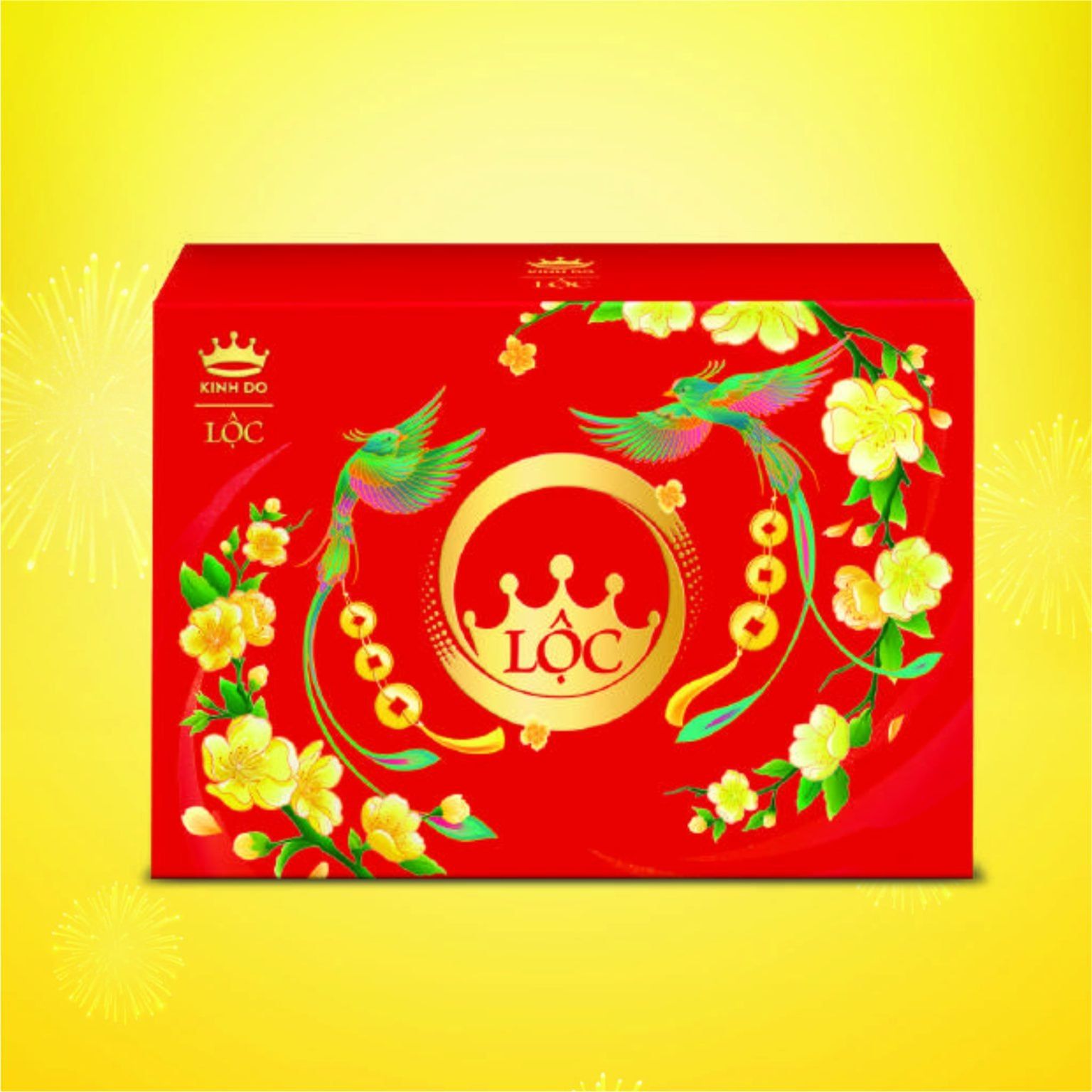  Bánh quy bơ Kinh Đô Hôp Quà Lộc 795g Màu Đỏ 