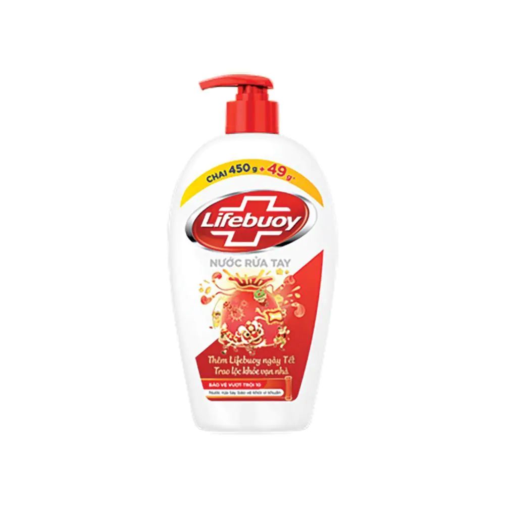  Nước Rửa Tay Lifebuoy Đỏ 499g 