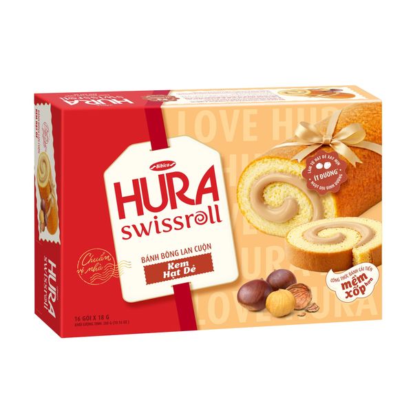  Bánh Hura Kem Hạt Dẻ 288g 