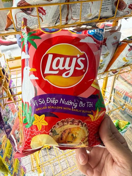  Snack Lay’s Khoai Tây Vị Sò Điệp 54g 