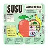  Lốc Sữa Chua Ăn Vinamilk SuSu Tao Chuoi 80g 