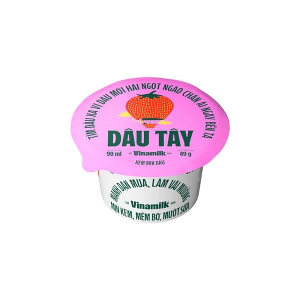  Kem Vinamilk Dâu Tây Ly 90ml 