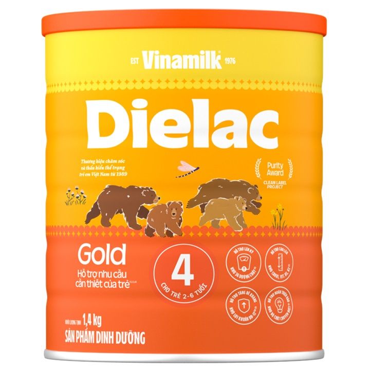  Sữa Bột Dielac Alpha Gold Số 4 1.4Kg 