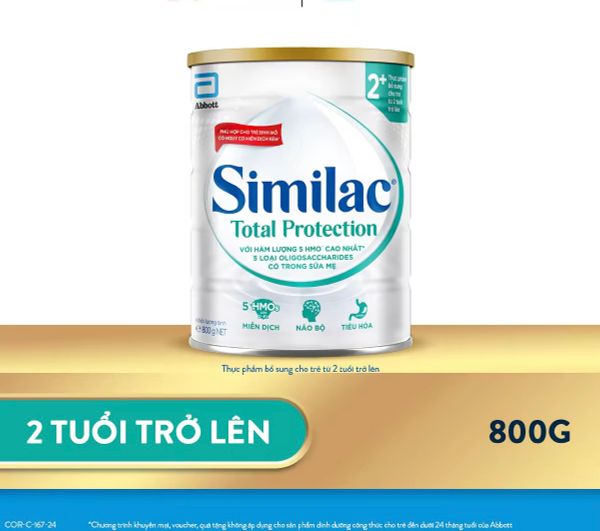  Sữa Bột Similac Total Protection 2+ 800g 