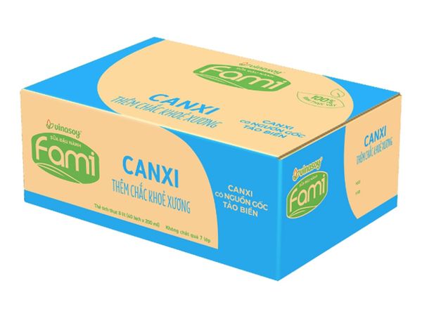  Thùng 40 Bịch Sữa Đậu Nành Fami CANXI 200ml 