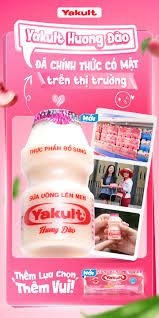  Lốc Sữa Chua Uống Lên Men Yakult Vị Đào 65ml 