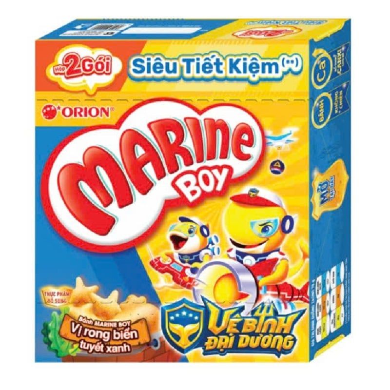  Hộp Bánh Cá Marine Boy Vị Rong Biển 70g 