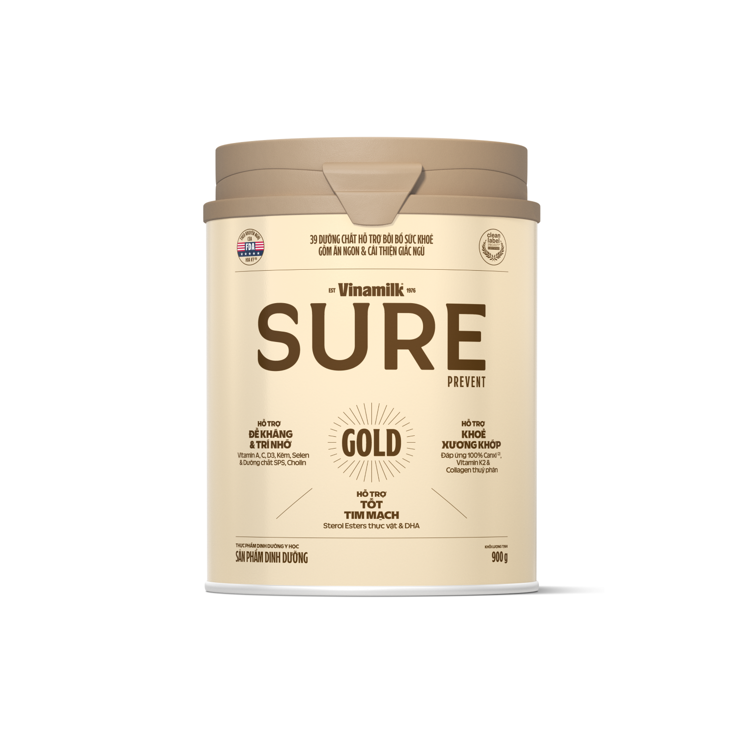  Sữa Bột Vinamilk Sure Prevent Gold 900g 