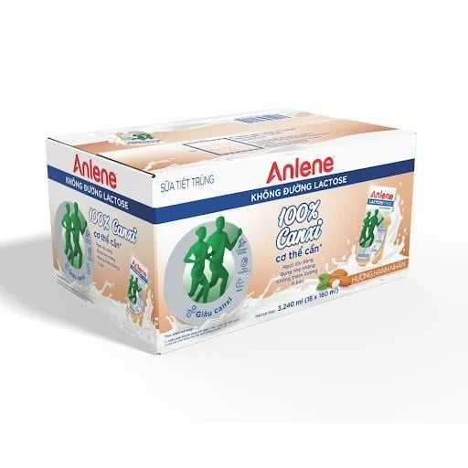  Thung 18 Hộp Sữa Anlene Không Đường Lactose Hanh Nhan 180ml 