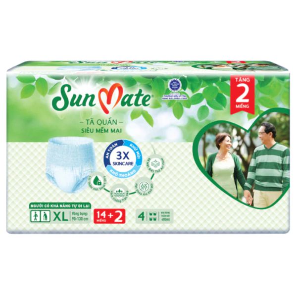  Tã Quần Sunmate Size Xl 14 Miếng 