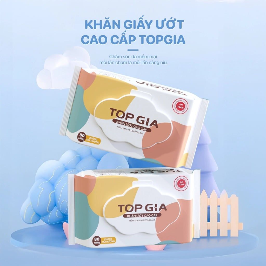  Khăn Giấy Ướt Top Gia 80 Miếng 