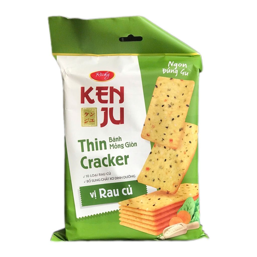  Bánh Quy Giòn Richy Kenju Thin Crackers Rau Cu 192g 