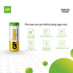 Pin hiệu suất cao GP Alkaline 12V A23 | 23A | MN21 | LRV08 | V23GA