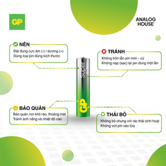 Pin đũa GP Alkaline 1.5V AAA | 3A