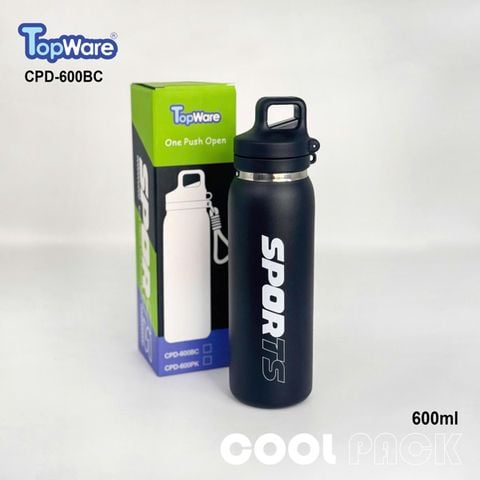  BÌNH NƯỚC TOPWARE COOL PACK, MODEL CPD-600BC - Màu đen 
