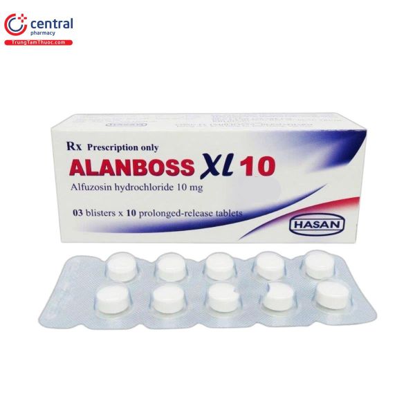 AlanBoss XL 10 Hasan điều trị các triệu chứng phì đại tuyến tiền liệt lành tính hộp 30 viên