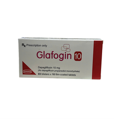 Glafogin 10mg thuốc điều trị tiểu đường hộp 30 viên