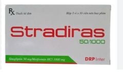 Stradiras 50/1000mg thuốc điều trị tiểu đường hộp 30 viên
