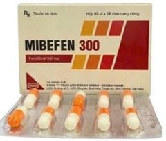 Mibefen 300mg thuốc điều trị mỡ máu hộp 30 viên