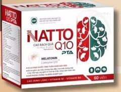 Natto Q10 PTA hộp 60 viên giúp bổ não, lưu thông tuần hoàn máu não.