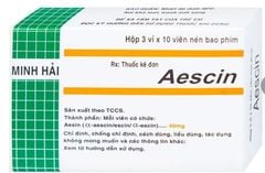 Aescin Minh Hải 40mg hộp 30 viên