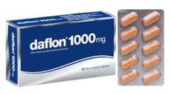 Daflon 1000mg thuốc điều trị giãn tĩnh mạch cấp hộp 30 viên