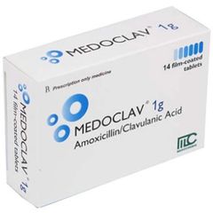Medoclav 1g hộp14 viên