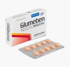 Glumeben 500/2.5mg thuốc điều trị tiểu đường hộp 30 viên