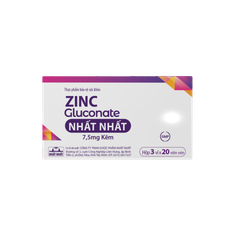 ZinC gluconate Nhất Nhất hộp 30 viên