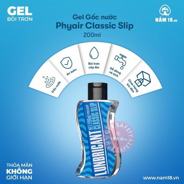 Gel Bôi Trơn Gốc Nước Phyair Classic Slip