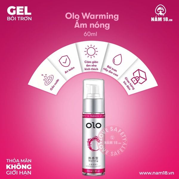 Gel Bôi Trơn Ấm Nóng OLO Warming