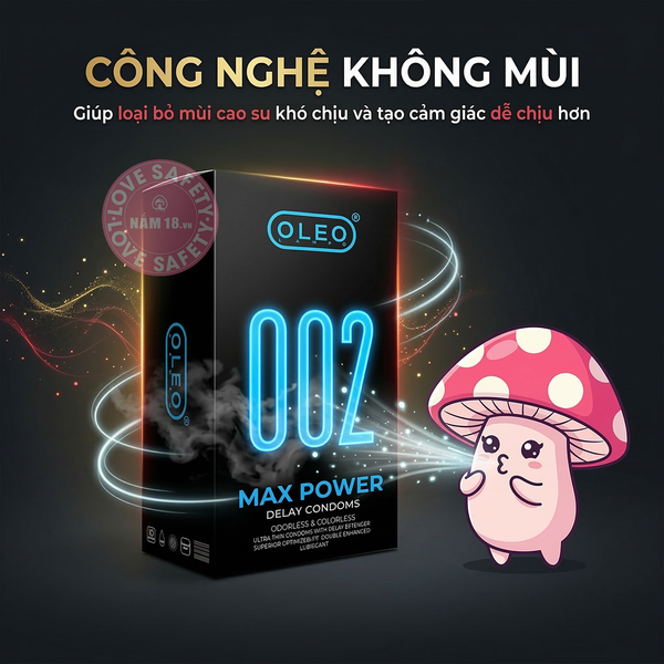Bao Cao Su Kéo Dài Thời Gian Oleo Lampo 002 Max Power