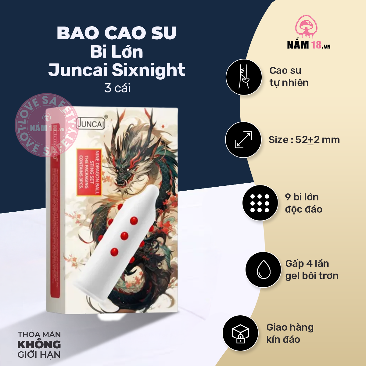 Bao Cao Su Bi Lớn Juncai Sixnight 